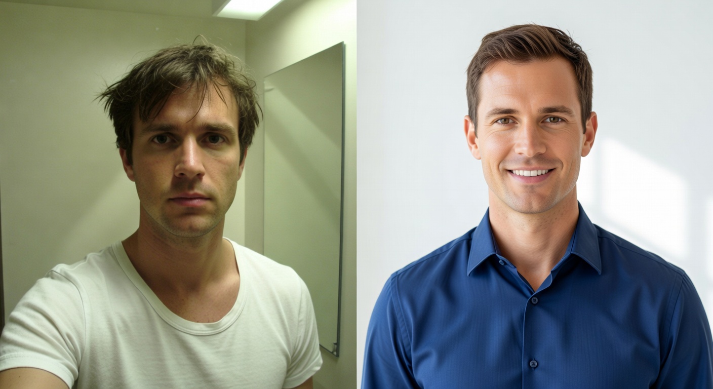 Before and After AI transformation