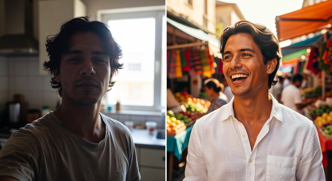 Before and After AI transformation