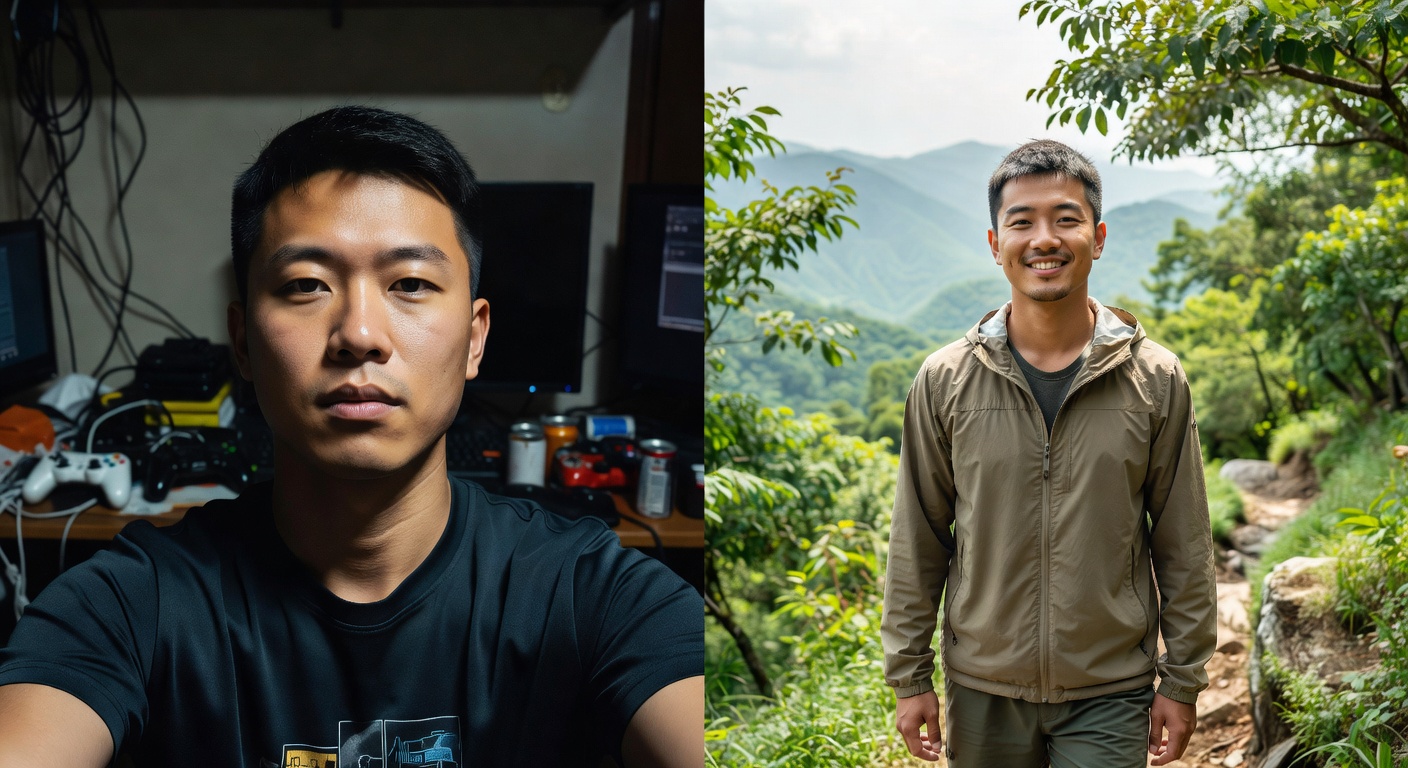 Before and After AI transformation