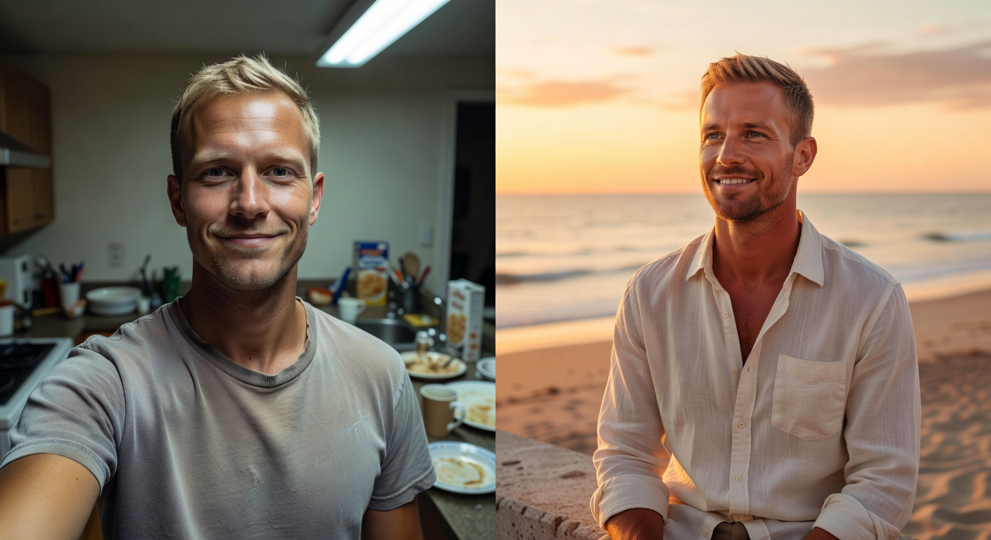 Before and After AI transformation